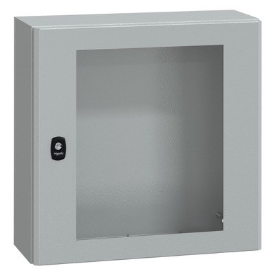 NSYS3D5520T Schneider Spacial S3D Mild Steel 500H x 500W x 200mmD Wall Mounting Enclosure IP66