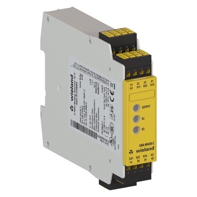 R1.188.1940.0 Wieland safe Relay SNA4043K-C 24V AC/DC 3 N/O &amp; 1 N/C Contacts Auto/Manual Reset