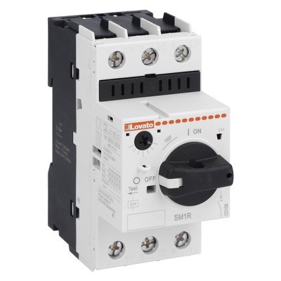 SM1R0016 Lovato SM1R 0.1-0.16A Motor Circuit Breaker with Rotary Knob Control Motor Rating 0.02kW
