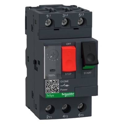 GV2ME14 Schneider TeSys GV2 6 - 10A Motor Circuit Breaker with Pushbutton Control Motor Rating 4kW