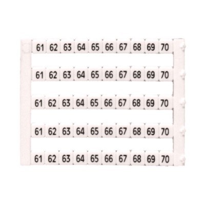 MT5-61-70 IMO MT5 Marking Tag 5 x 5mm Printed 61-70