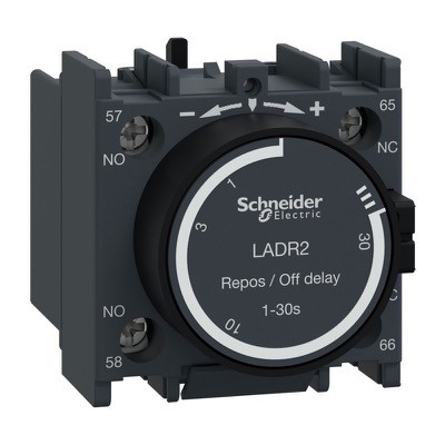LADR2 Schneider TeSys Off Delay Pneumatic Timer 0.1-30s 1 N/O + 1 N/C Contacts