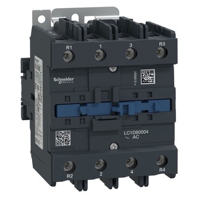 LC1D80004F7 Schneider TeSys D Contactor 3 Pole 32A AC3 15kW 1 x N/C Auxiliary &amp; 1 x N/O Auxiliary 240VAC Coil