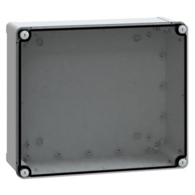 NSYTBP342912T Schneider PanelSeT TBP Polycarbonate 341 x 291 x 128mmD Enclosure Clear Lid IP66 RAL7035