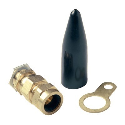 CW20S WISKA CW M20S Brass Gland for SWA Cable IP54 Includes Locknut,  Shroud &amp; Earth Tag