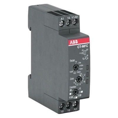1SVR508020R0000 CT-MFC.12 Time Relay Multifunctional 1 x C/O 24-48VDC/24-240VAC