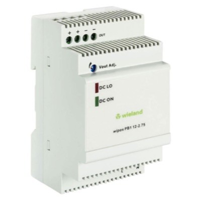 81.000.6332.0 Wieland wipos PB1 Power Supply 2.75A 30W 90-264VAC Input Voltage 12-14VDC Output Voltage