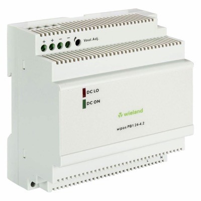 81.000.6340.0 Wieland wipos PB1 Power Supply 4.2A 100W 90-264V AC Input Voltage 24V DC Output Voltage