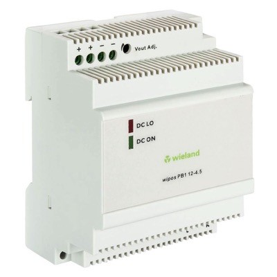 81.000.6342.0 Wieland wipos PB1 Power Supply 4.5A 54W 90-264VAC Input Voltage 12-14VDC Output Voltage