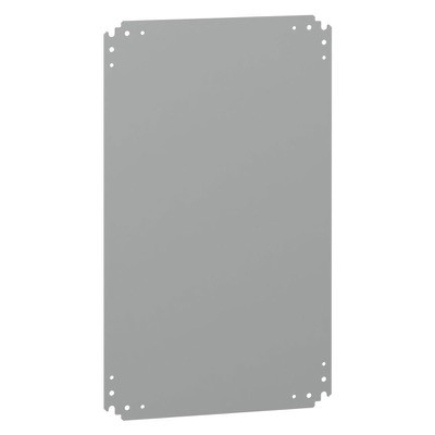 NSYPMM75 Schneider Thalassa PLA Internal Mounting Plate Galvanised Steel 640H x 375W x 2.5mmD