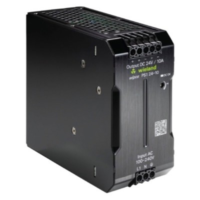 81.000.6540.0Wieland wipos PS1 Power Supply 10A 240W 85-264VAC Input Voltage 21.6-27.6VDC Output Voltage