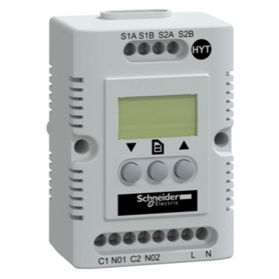 NSYCCOHYT120VID Schneider ClimaSys CC Electronic Hygrotherm 90-140V AC -40 to +80oC 20 to 80%RH