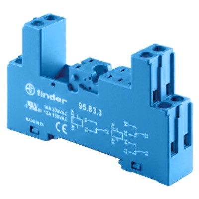 95.83.3SMA Finder 95 Series Finder Blue Relay Base For 4031 Relays
