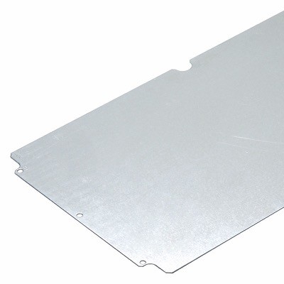 AM 0813 Fibox ALU Mounting Plate 69 x 114mm for ALN Aluminium Enclosure 81 x 127mm