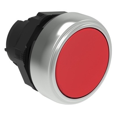 LPCB104 Lovato Platinum Red Flush Pushbutton Actuator 22.5mm Spring Return