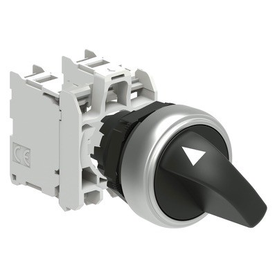 LPCS120C20 Lovato Platinum 2 Position Selector Switch Actuator O-I Stay Put with 2 x N/O Contact Blocks