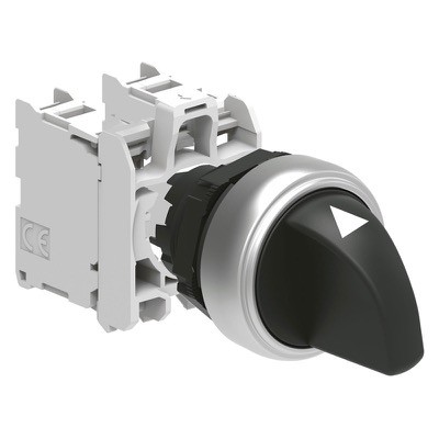 LPCS130C20 Lovato Platinum 3 Position Selector Switch Actuator I-O-II Stay Put with 2 x N/O Contact Blocks