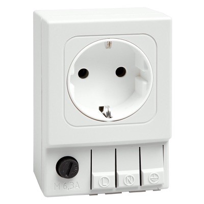 03500.0-00 STEGO SD 035 DIN Rail Mounted Electrical Socket with Fuse German