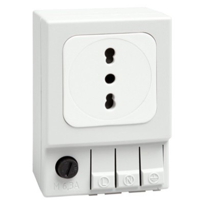 03505.0-00 STEGO SD 035 DIN Rail Mounted Electrical Socket with Fuse Italy