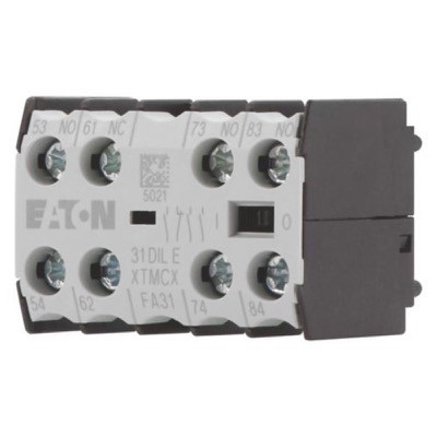 31DILE Eaton DILE Auxiliary Contact Block 3 x N/O &amp; 1 x N/C Contacts Top Mounting