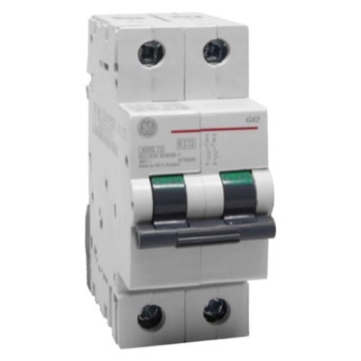 G62B06 / 674714 GE G60 Double Pole MCB B Curve 6A
