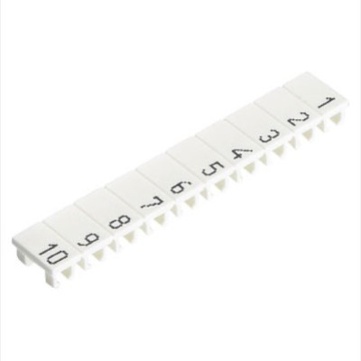 04.845.0153.0 Wieland selos Marker Strip Marked 1-10 for 2.5mm Terminals (25 Strips/10)