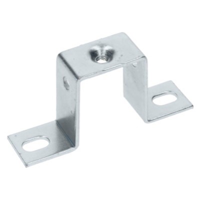 TST40 Square Bracket with M6 Hole to Support DIN Rail - 41mm High