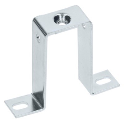TST90 Square Bracket with M6 Hole to Support DIN Rail - 90mm High