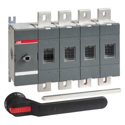 OT1000E04P ABB OT 1000A 4 Pole Isolator for Base Mounting Supplied  with 280mm Shaft &amp; OHB274J12P Handle