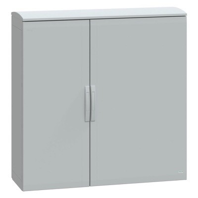 NSYPLAT12124G Schneider Thalassa PLAT GRP 1250H x 1250W x 420mmD Floor Standing Enclosure with Ventilated Canopy IP44