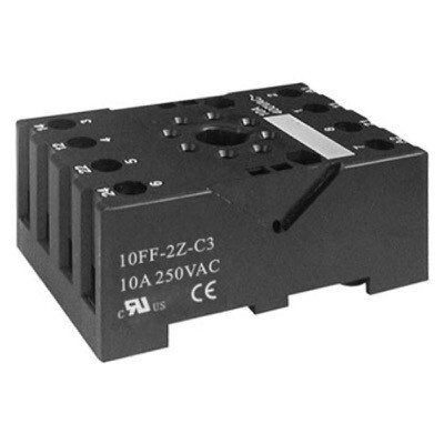 10FF-2Z-C3 Hongfa 10FF Double Pole 8 Pin Octal Relay Base