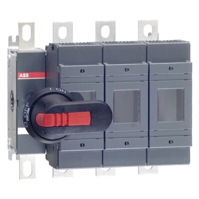 OS250B03P ABB OS 250A 3P+N Switch Fuse for Base Mounting Switch Mechanism on Left Hand Side