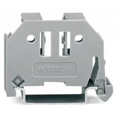 249-117 WAGO Screwless End Stop 10mm Wide for TS35 DIN Rail Grey
