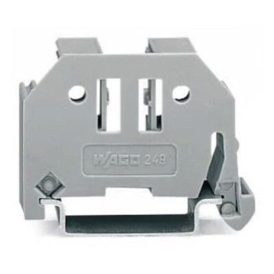 249-117 WAGO Screwless End Stop 10mm Wide for TS35 DIN Rail Grey