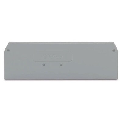 280-314 WAGO End and Intermediate Plate 2.5mm Thick Grey