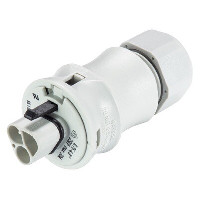96.032.4053.0 Wieland RST 3 Pole Male Connector 6-10mm Cable Diameter Screw Terminals Light Grey RST20I3S S1 ZR1 V GL