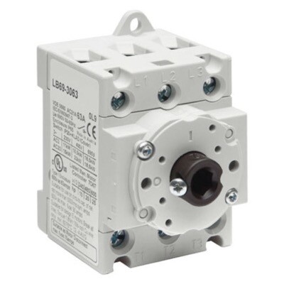 LB69-3020 IMO LB69 20A 3 Pole Isolator for Base or DIN Rail Mounting
