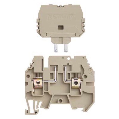ERF3BEIGE IMO ER 4mm Beige Fuse DIN Rail Terminal for TS35 Rail suitable for 5 x 20mm &amp; 5 x 25mm Fuse