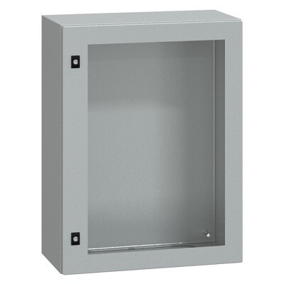 NSYCRN86300T Schneider PanelSeT CRN Mild Steel 800H x 600W x 300mmD Wall Mounting Enclosure IP66 Glazed Door