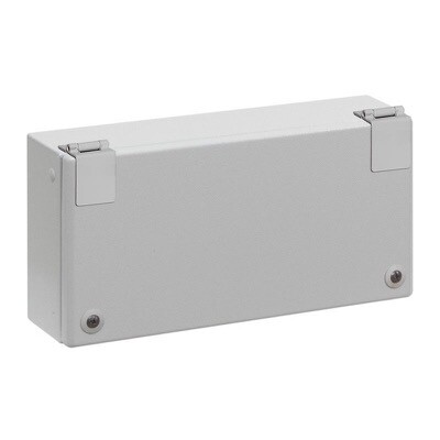 NSYSBM15308H-LONG Schneider PanelSeT SBM Mild Steel 150H x 300W x 80mmD Terminal Box IP66