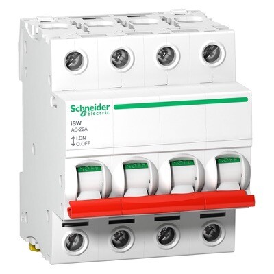 A9S66463 Schneider Switch Disconnector Acti9 iSW 4P 63A 415V
