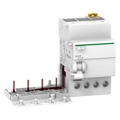 A9V51425 Schneider Acti9 Vigi iC60 Earth Leakage Add-on Block 4P 25A 30mA A Type