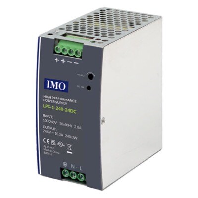 LPS-1-240-24DC IMO LPS Series Power Supply 90-264V AC Input 24V DC Output 240 Watts 10A