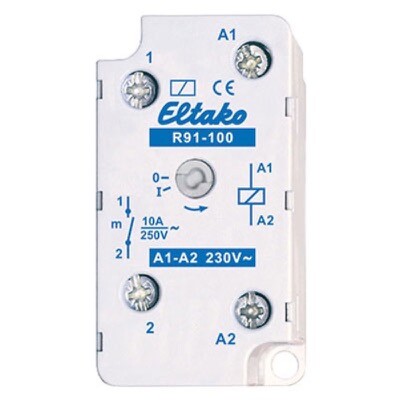 R91-100-230V Eltako 1-pole Electromechanical Switching Relay 1 NO 10A