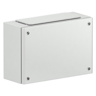 NSYSBMC206012 Schneider PanelSeT SBMC Mild Steel 200H x 600W x 120mmD Terminal Box IP66 with 4x FL21 Cable Gland