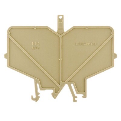 0485660000 Weidmuller HP 2 ADP2 End and Partition Plate for Terminals Beige Height: 59.5mm Width: 3mm V-2 PA 66