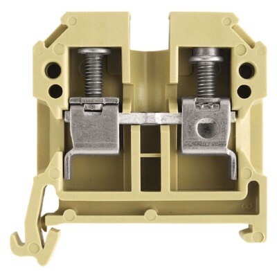 0380560000 Weidmuller SAK Series SAK 6/35 PA Feed-through Terminal Block Screw Connection Beige/Yellow