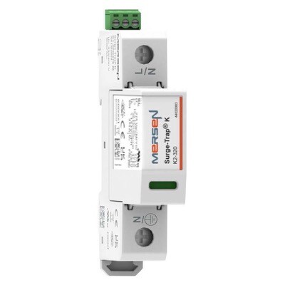 44020102 Mersen K2-1P275 Mersen Surge-Trap K2 Series SPD, T2, 1P, Uc 275V AC