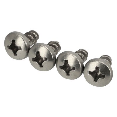 PT 60 x 11 PH2 SET Fibox Mounting Screw Set Pack of 4 for 5.2mm (Mounting) Pods