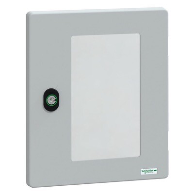 NSYDPLM3025TG Schneider PanelSeT PLM Spate Glazed Door for NSYPLM3025TG Enclosure with Lock RAL7035